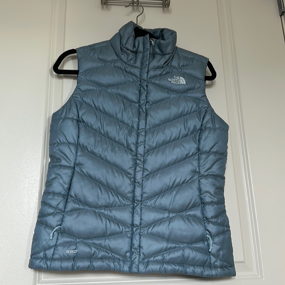 Blue North Face Vest